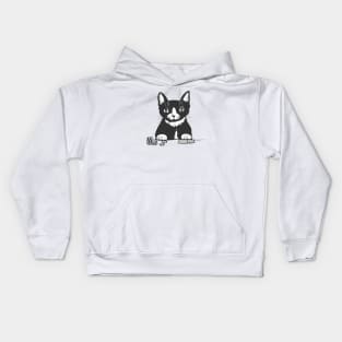 Poker Cat Face Kids Hoodie